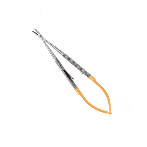 PORTA-AGUJA-MICRO-CURVADO-180-MM-FALCON